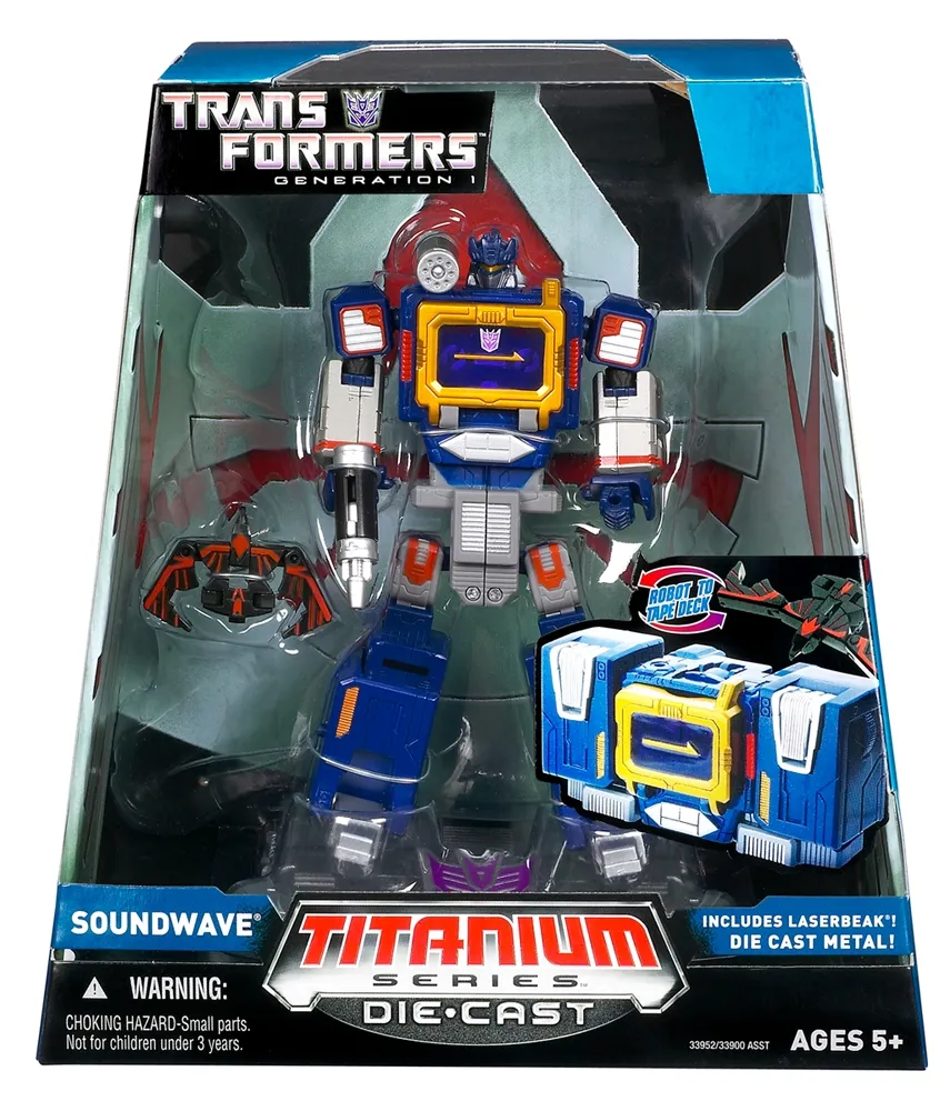 Soundwave with Laserbeak Generation 1 6-Inch | Transformers