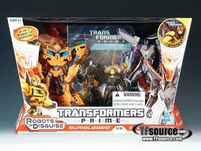 Starscream vs. Bumblebee Entertainment Pack Deluxe Class | Transformers Prime Robots in Disguise