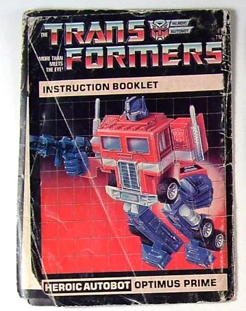 Optimus Prime Instruction Manual
