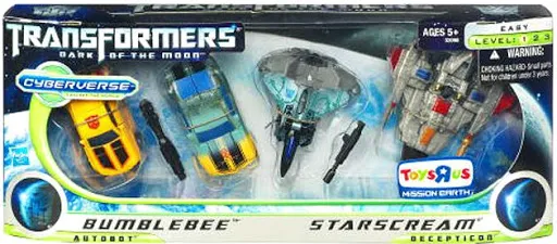 Cyberverse Bumblebee vs Starscream Exclusive 4-Pack | Transformers 3 Dark of the Moon DOTM