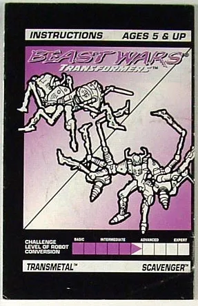 Scavenger Beast Wars Instruction Manual