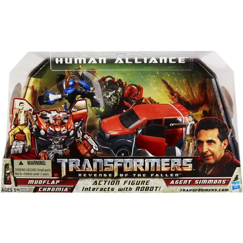 Human Alliance Mudflap Chromia and Agent Simmons | Transformers 2 ROTF Revenge of the Fallen