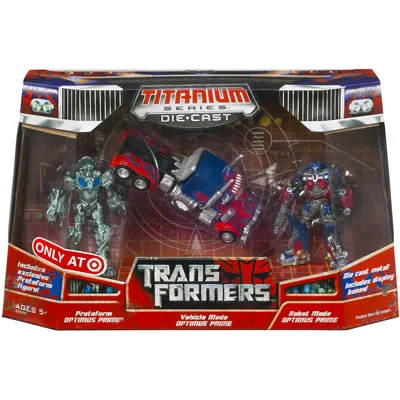 Optimus Prime 3-Pack Exclusive 3-Inch | Transformers Titanium Robot Masters
