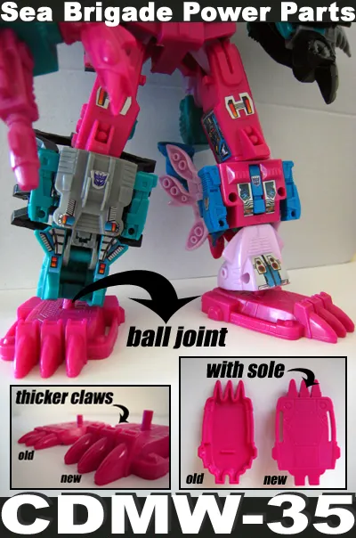 CDMW-35 Sea Brigade Power Parts Custom Feet | Crazy Devy