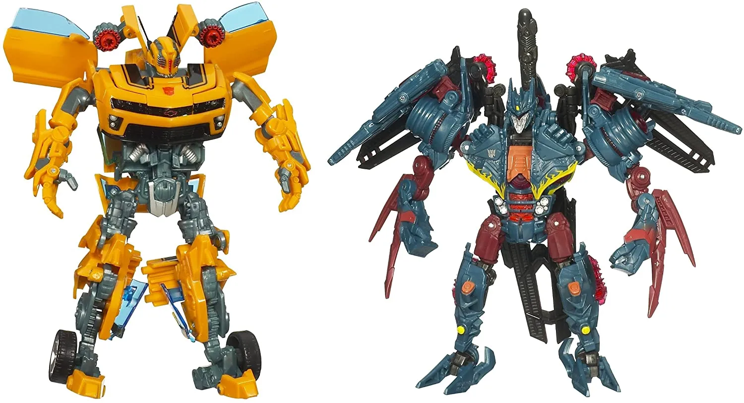 Deluxe Class Battlefield Bumblebee Vs. Infiltration Soundwave NEST National Battle Pack | Transformers 2 ROTF Revenge of the Fallen