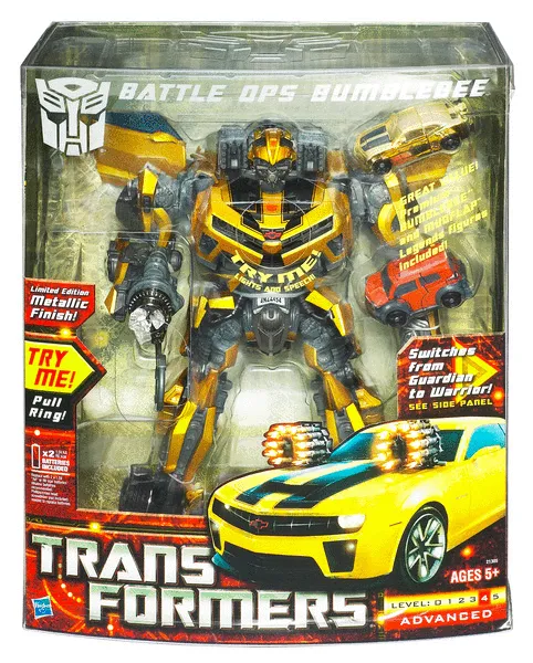 Battle Ops Bumblebee Limited Edition Metallic Finish Exclusive Leader Class | Transformers Hunt for the Decepticons HFTD