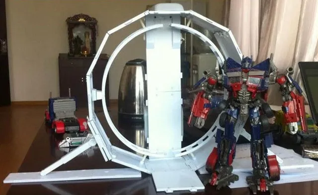 Leader OP Transforming Trailer Silver Version | Ufo | Upgrade Kit