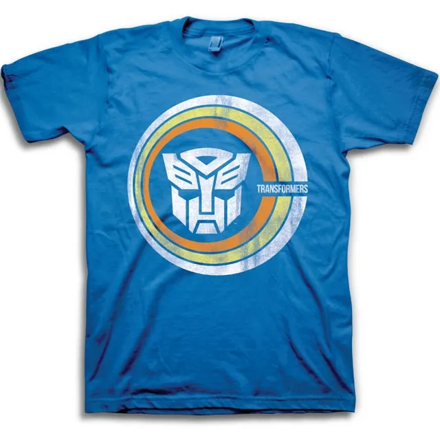 Autobot Logo Retro Worn Circle Logo | Transformers T-Shirt