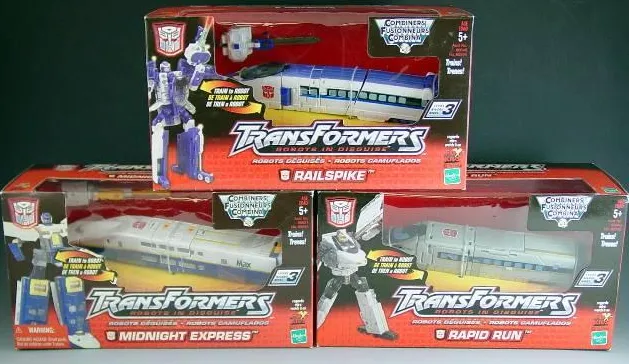 Rail Racer Set of 3 Mega Class | Transformers Robots in Disguise RID