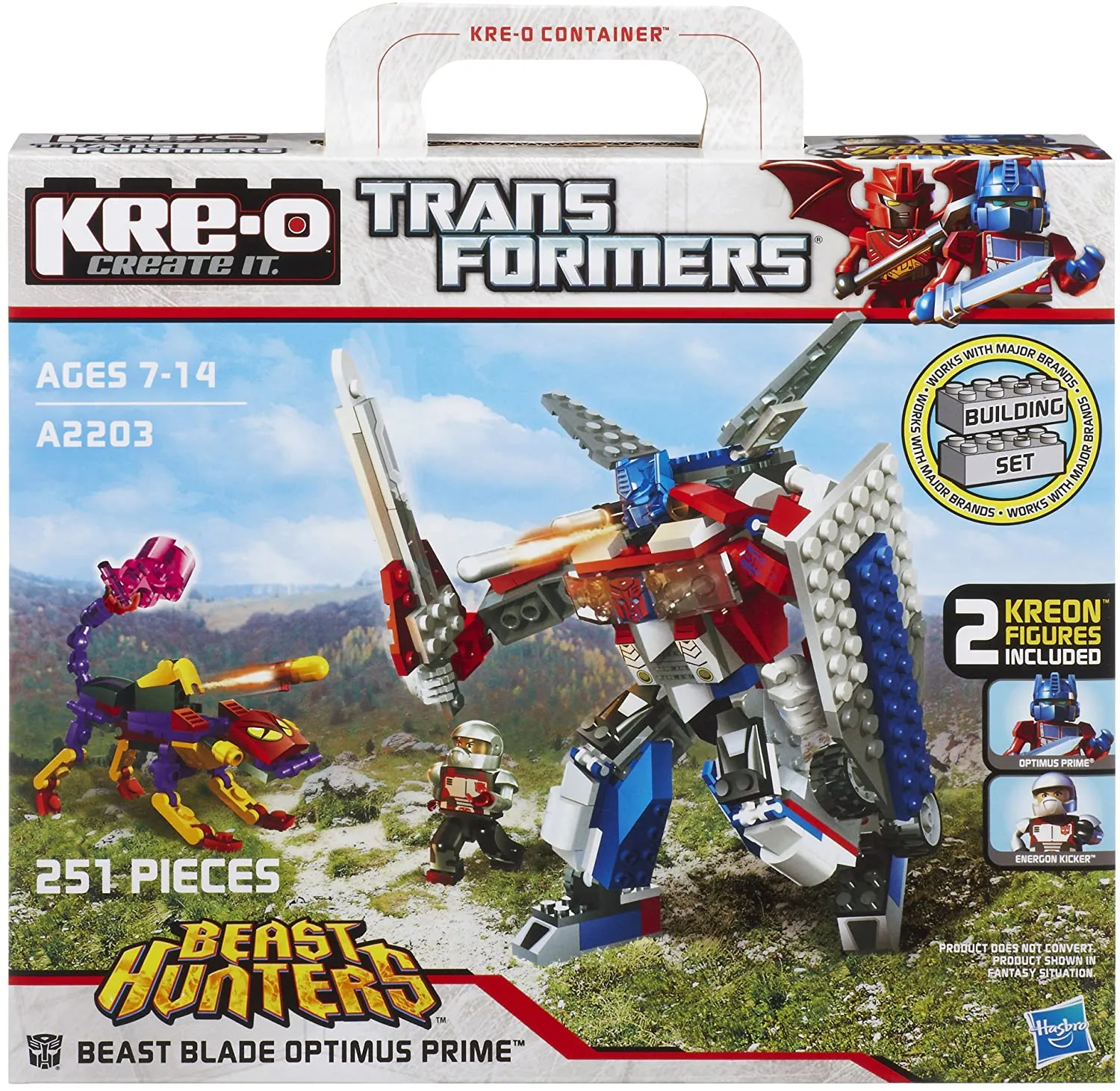 Beast Blade Optimus Prime Set | KRE-O Transformers Beast Hunters