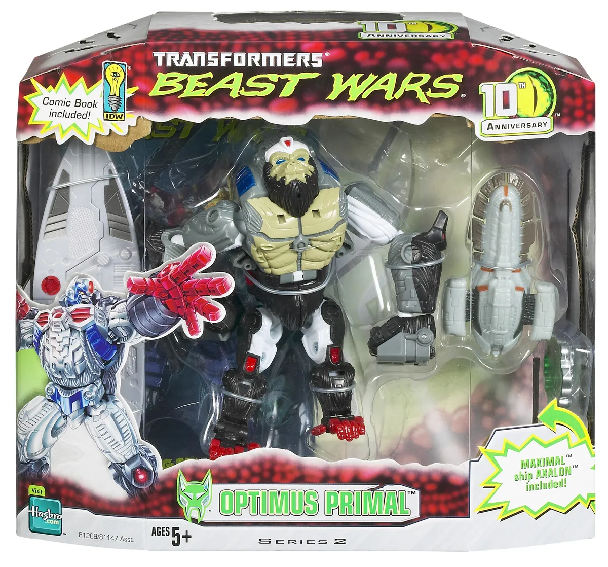 Optimus Primal Deluxe Class | Transformers Beast Wars 10th Anniversary