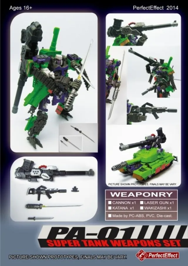 PA-01 Super Tank Weapon Upgrade Kit for GDO Megatron | Perfect Effect 