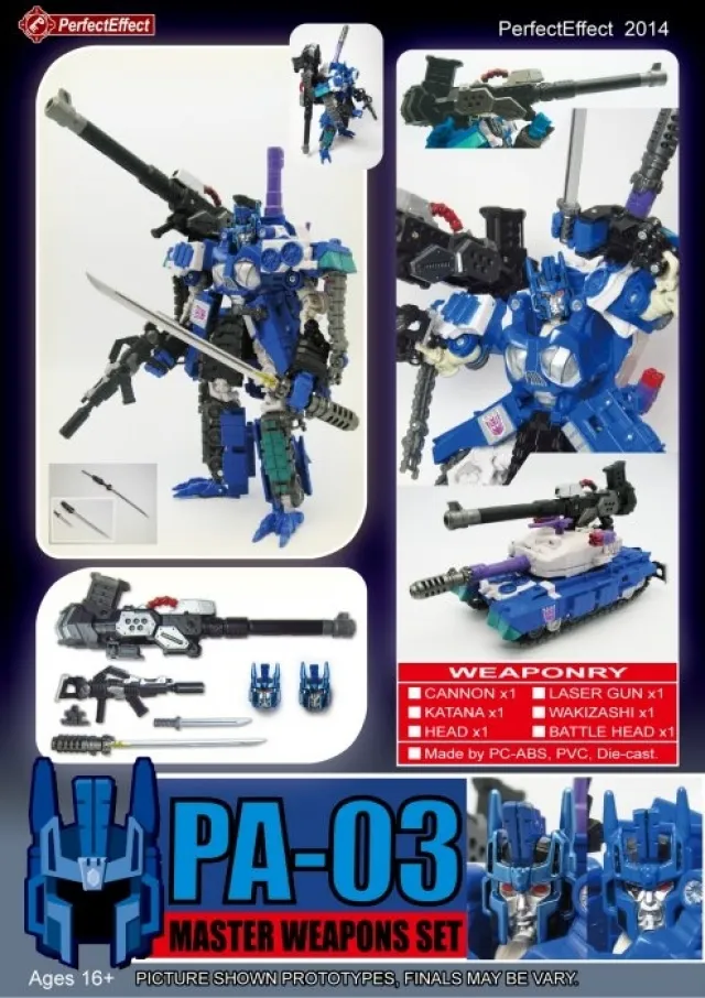 PA-03 Samurai Weapon Set Add on for Overlord | Perfect Effect