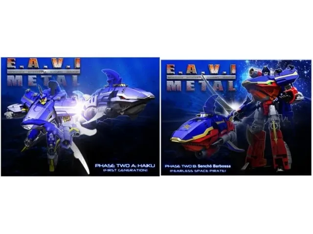 Sencho Barbossa and Haiku Set of 2 EAVI Metal  Phase 2 | KFC Toys