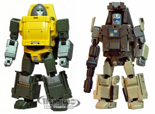 OTS-02 Brawny and OTS-03 Backland Set of 2 Figures | Badcube Old Time Series