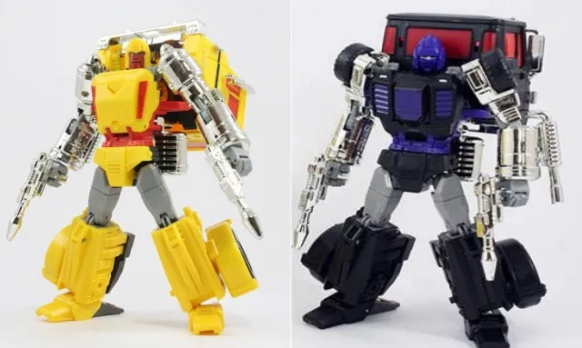 Axis and Shafter Set of 2 Figures Convention Exclusive | X-Transbots Master Mini