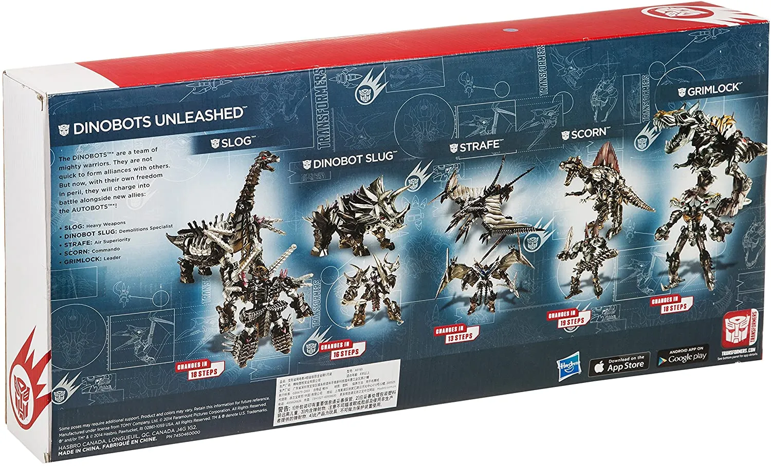 Dinobots Unleashed Set of 5 | Platinum Edition Transformers Figure