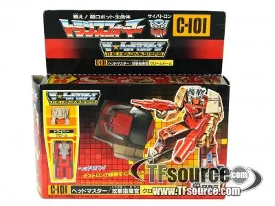 C-101 Chromedome and Stylor Headmaster | Vintage Japanese G1 Transformers