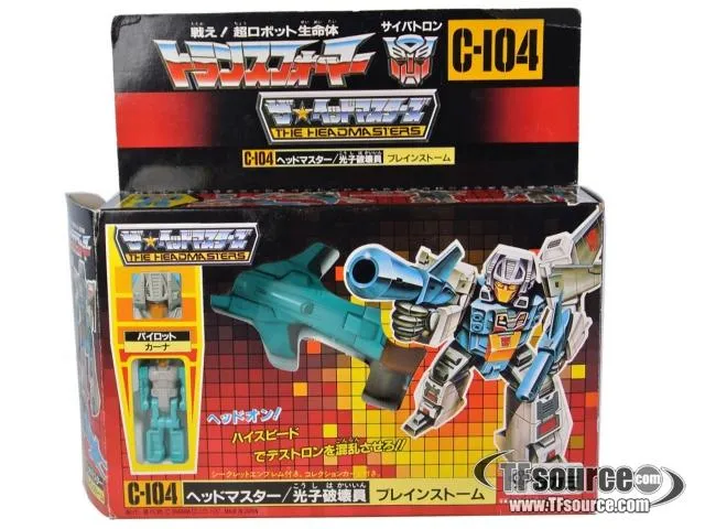 C-104 Brainstorm Headmaster | Vintage Japanese G1 Transformers