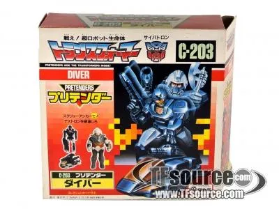 C-203 Waverider Diver Pretender | Vintage Japanese G1 Transformers