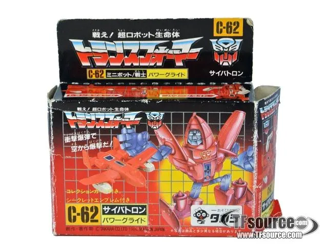 C-62 Powerglide Minibot | Vintage Japanese G1 Transformers