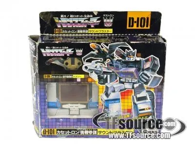 D-101 Soundblaster and Ratbat | Vintage Japanese G1 Transformers