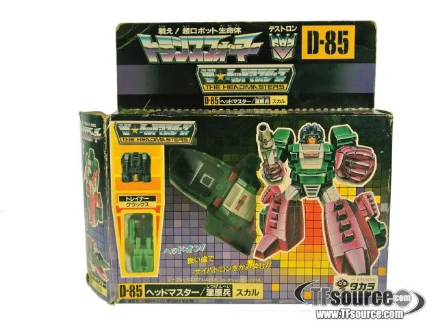 D-85 Skullcruncher Headmaster | Vintage Japanese G1 Transformers
