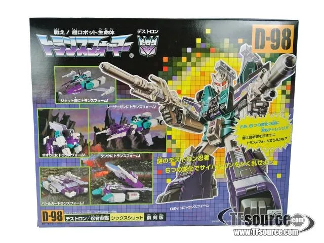 Transformers G1 D-98 Sixshot | Transformers G1 Reissues