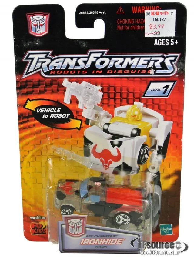 Ironhide Clear Version Exclusive Spychanger | Transformers Robots in Disguise RID