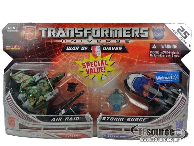 Basic Class Air Raid and Storm Surge War of the Waves Exclusive | Transformers Universe