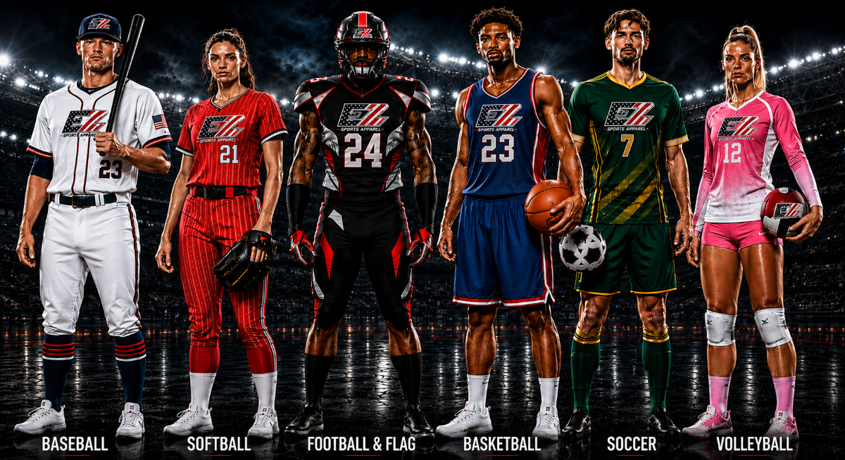 EZ Sports Apparel sports served