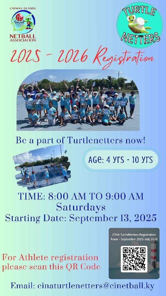 2025 - 2026 Registration Turtlenetters - With QR Code