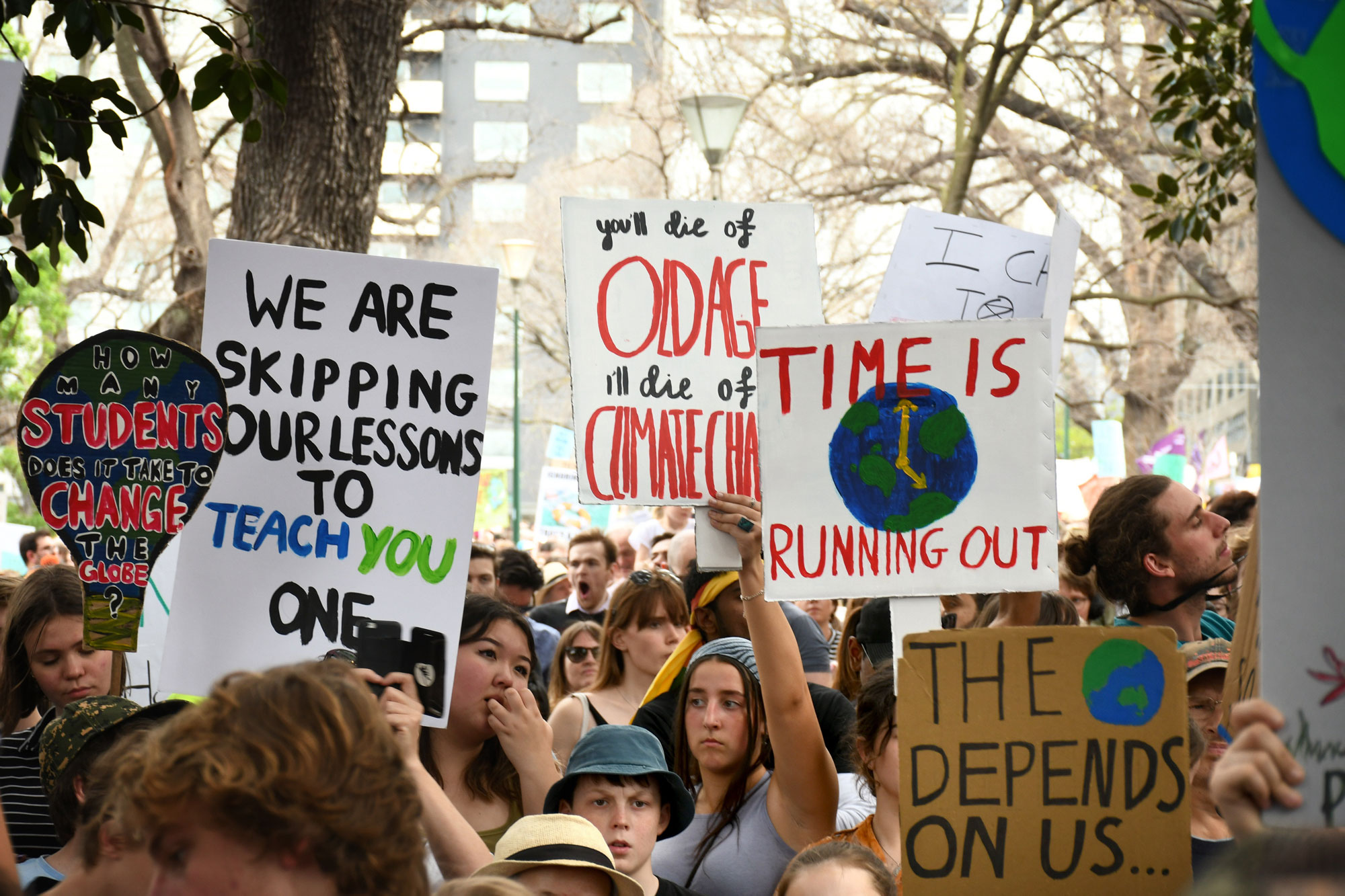 ‘The Earth depends on us’: Climate activists taking it to the streets
