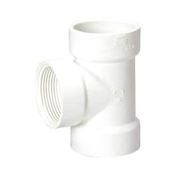 P445 2" PVC DWV Test Tee Less Plug