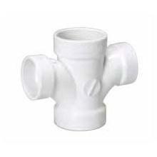 P429 3" X 3" X 1-1/2" X 1-1/2" PVC DWV Hub Double Ty