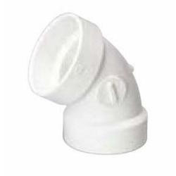 P319 2" PVC DWV Hub 60 Elbow (1/6)