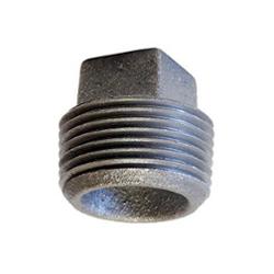 3/4" Domestic Black Cast Iron Square Head Plug