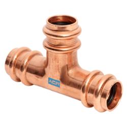 RP04006 Mueller Streamline DuoSeal 5/8" O.D Copper Press Refrigeration Tee 2 Pack
