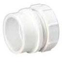 P103W 2" Spigot X Slip Joint PVC DWV Street Desanco With Plastic Nut