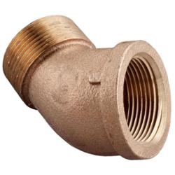 1" Lead-Free Brass Screwed 45 Street Elbow
