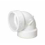 P331 3" PVC DWV Hub Vent 90 Elbow