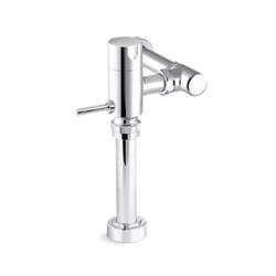 80TM00N10-CP Kohler Mach WaterSense 1.28 GPF Manual 1-1/2" Top Spud Toilet Flushometer With Double Seal Handle Polished Chrome