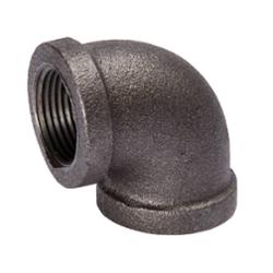 1/4" Imported Black Malleable Iron 90 Elbow