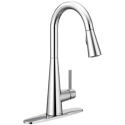 7864 Sleek One-Handle Pull-Down Kitchen Faucet Chrome | The Granite Group