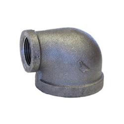 1" X 3/8" Domestic Black Malleable Iron 90 Elbow