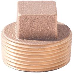 1/2" Lead-Free Brass Square Head Plug
