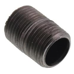 1/2" X Close Imported Black Steel Nipple