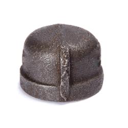 1-1/4" Imported Black Malleable Iron Cap