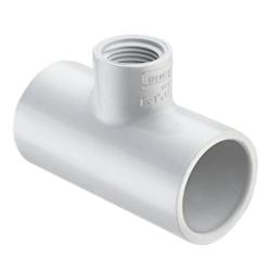 402-131 1" X 3/4" PVC Schedule 40 Socket X Socket X Female Tee