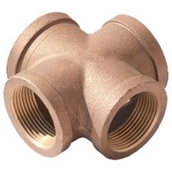 1" Lead-Free Brass Screwed Cross